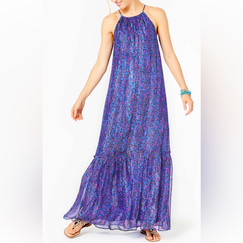 Lilly Pulitzer Alessandra halter maxi dress